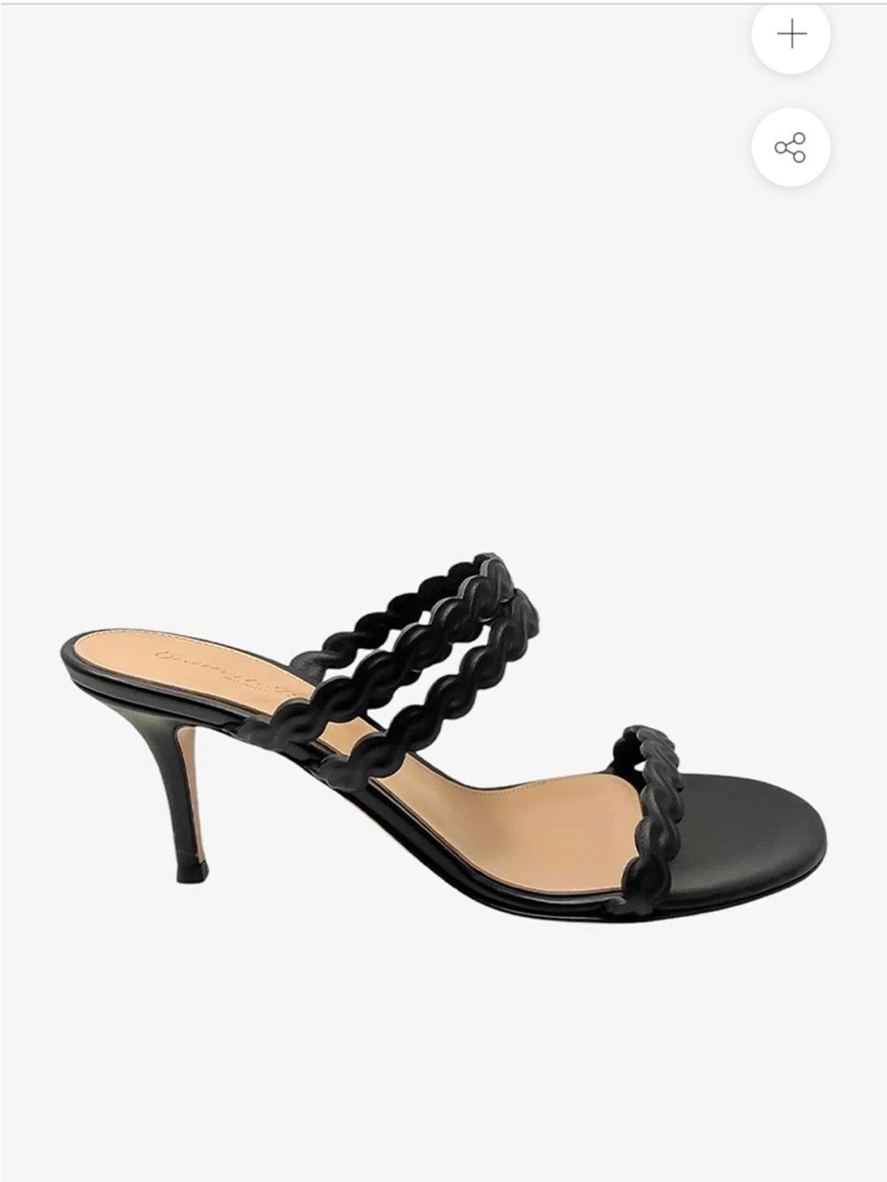 Gianvito Rossi Black Kay Sandals